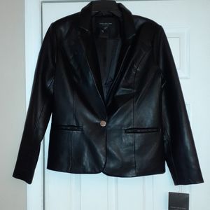 Faux Leather- Blazer/Jacket